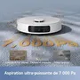 MOVA E30 Ultra - Robot Aspirateur Laveur avec Vidage Automatique et Nettoyage de Serpillière - 7000 Pa - Design Blanc