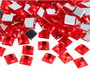 Innspiro Gemmes décoratives acryliques carrées rouges 12x12 mm, 500 unités environ