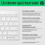 HP 350 Clavier Bluetooth multi-périphériques compact, Blanc