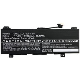 CoreParts Batterie pour HP 45,43Wh 7,7V 5900mAh Noir