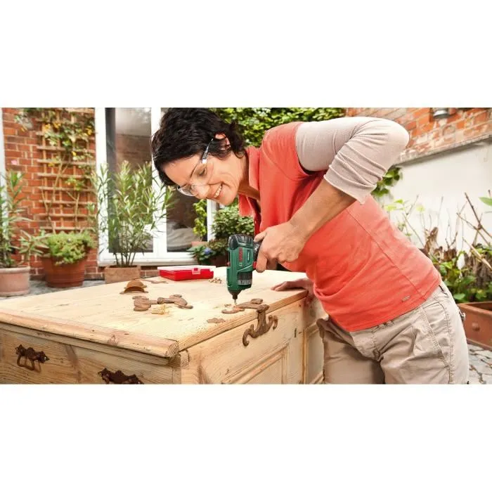 Bosch Visseuse sans fil PSR Select 3.6V, 1.5Ah, rechargeable USB, barillet à 12 embouts, 90 vis par charge