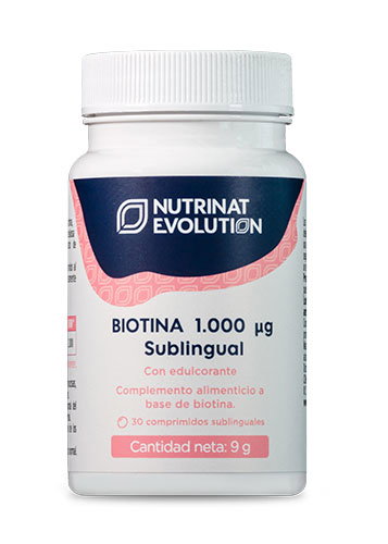 NUTRINAT EVOLUTION BIOTINA 1000 Sublingual 30 Comprimés NUTRINAT EVOLUTION BIOTINA 1000 Sublingual 30 Comprimés