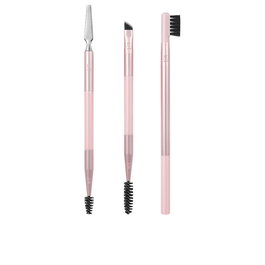 Real Techniques Kit de 3 Pinceaux à Sourcils pour Mise en Forme et Coiffage Professionnel