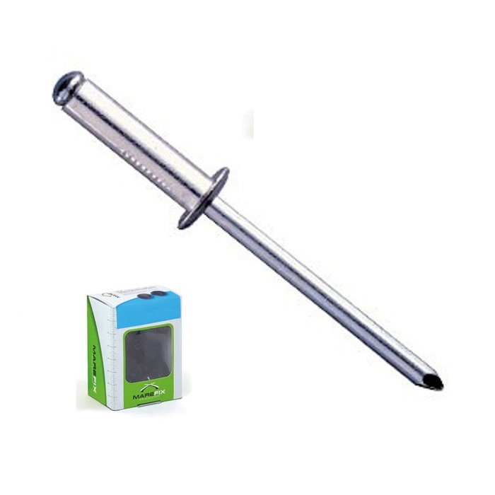 MAREFIX Rivet Aluminium Tête Fraisée Zingué Longueur 10mm Diamètre Filetage 3.2mm MAREFIX Rivet Aluminium Tête Fraisée Zingué Longueur 10mm Diamètre Filetage 3.2mm