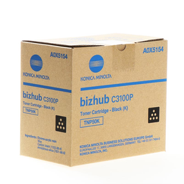 Konica Minolta Toner TNP50K / A0X5154 Noir (A3VX45M) - Cartouche d'Encre pour Imprimante