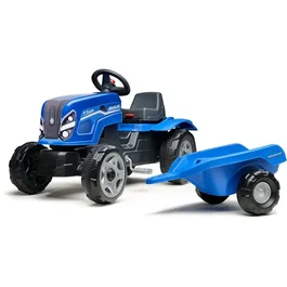 Falk Tracteur à pédales enfant New Holland T7 avec remorque amovible