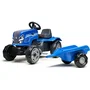 Falk Tracteur à pédales enfant New Holland T7 avec remorque amovible