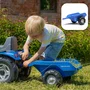 Falk Tracteur à pédales enfant New Holland T7 avec remorque amovible