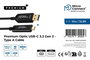 MicroConnect Câble USB-C vers USB 3.2 Gen 2 Type A en fibre optique premium actif 10 Gbit/s, 10 mètres