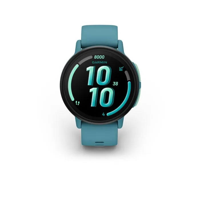 Garmin Bounce 2 Montre connectée pour enfants avec GPS, LTE, appels et géolocalisation - Écran AMOLED 1.2 - Turquoise