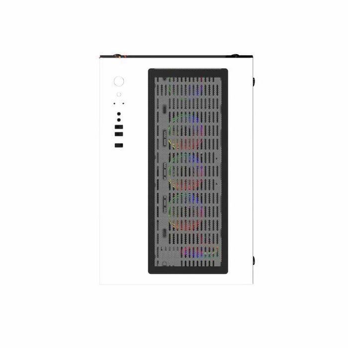 MRED Crystal Sea Boîtier PC Gamer ATX Blanc RGB