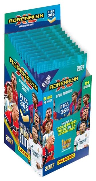 Panini FIFA 365 Adrenalyn XL 2027 Trading Cards Flow Pack Display (24) inevitable Panini FIFA 365 Adrenalyn XL 2027 Trading Cards Flow Pack Display (24) inevitable