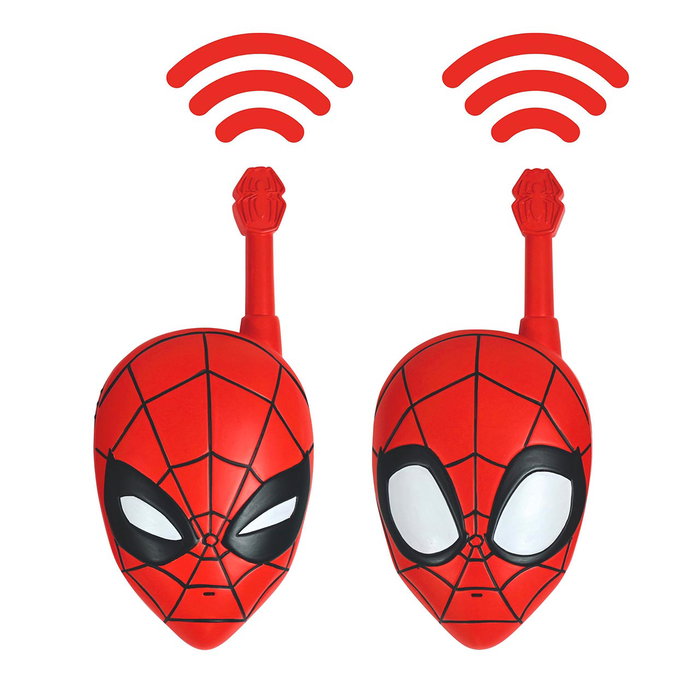 Lexibook Walkie-talkies 3D Spiderman Marvel pour enfants - Portée 500 mètres - Jouet à partir de 3 ans - Réf. Tw18Sp