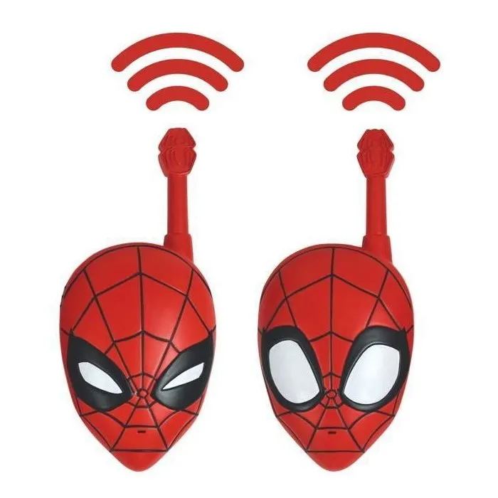 Lexibook - Talkie-walkie Spider-Man 3D - Portée 200 mètres - Design ergonomique - 2 canaux - Pour enfants à partir de 3 ans