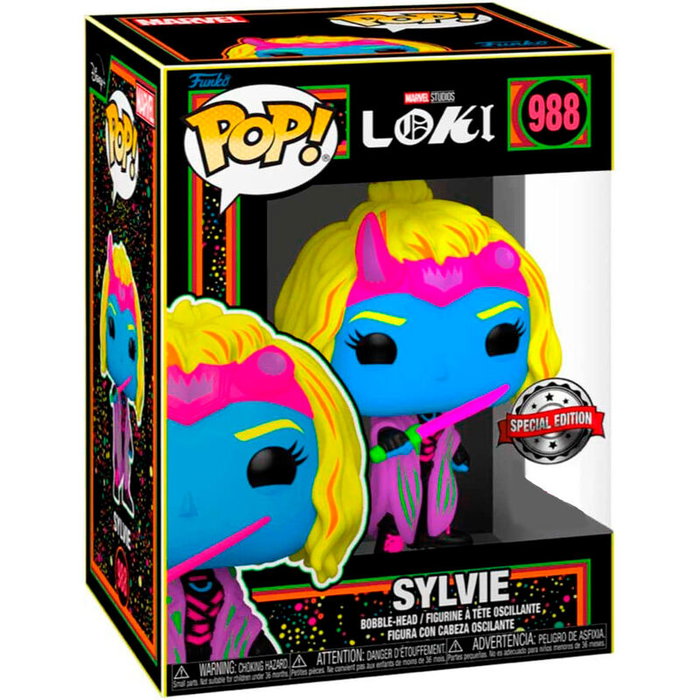 FUNKO Marvel Loki Silvye Black Light Exclusive Figurine POP FUNKO Marvel Loki Silvye Black Light Exclusive Figurine POP