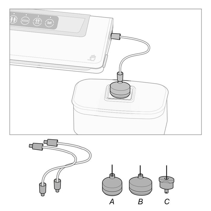 Edm Tube de rechange pour envasseuse 07817 Edm Tube de rechange pour envasseuse 07817