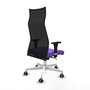 Piqueras y Crespo Chaise de Bureau Albacete XL Lila et Noir