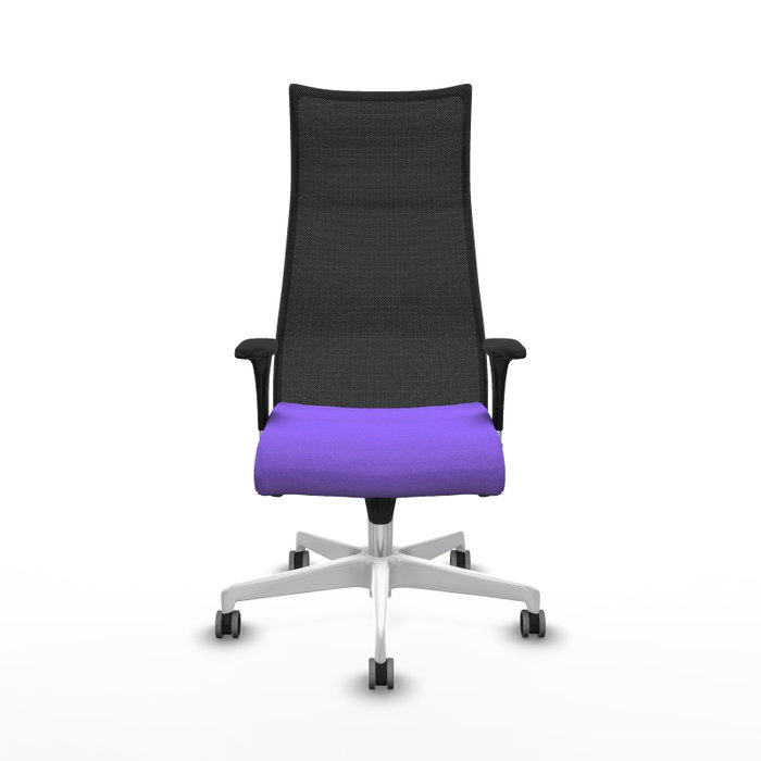 Piqueras y Crespo Chaise de Bureau Albacete XL Lila et Noir