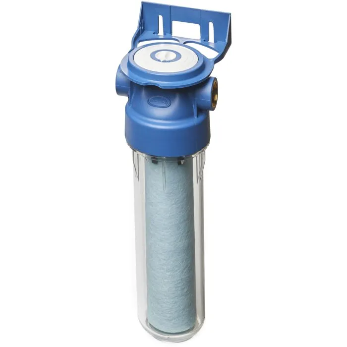 BWT ARCTIC - Cartouche de filtre anti-impuretés 20 microns bactériostatique pour eau, débit 3000 L/h, boîtier transparent 10"