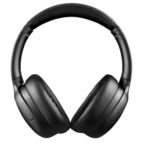 Intenso 3740400 Casque Over-Ear O400HA Bluetooth 5.3 Noir avec Réduction de Bruit Active ANC Autonomie 75 Heures