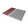 PATCHBOX /dev/mount - Support de montage en rack 19 pouces sans outil, compatible perforations carrées, pack de 50 pièces