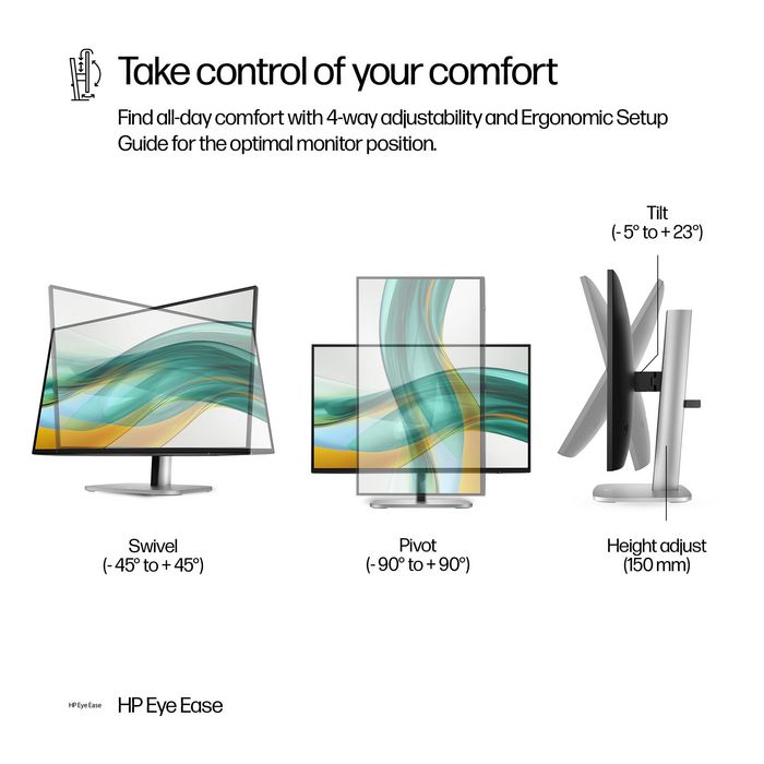 HP Series 5 Pro 524pf - Moniteur 23,8 pouces Full HD 100 Hz HP Series 5 Pro 524pf - Moniteur 23,8 pouces Full HD 100 Hz