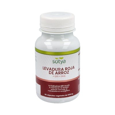 SOTYA Levure Rouge de Riz + Q10 + DHA, 60 capsules