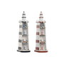 Home ESPRIT Figurine Décorative Phare Bleu Rouge (2 Unités)