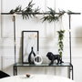 Home Deco Factory Barre Décorative de Table Noire Ajustable