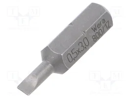 WERA Embout de tournevis plat 3x0,5mm 1/4 pouces 25mm