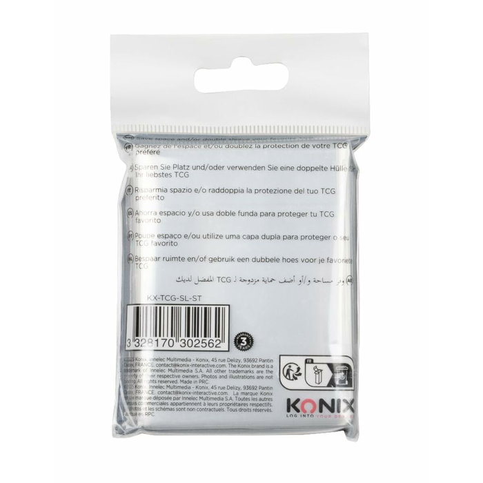 Konix Perfect Sleeves 100 pochettes transparentes