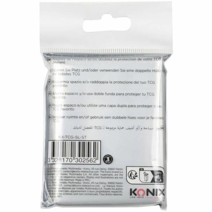 Konix Perfect Sleeves 100 pochettes transparentes