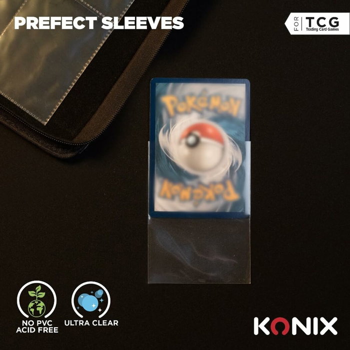 Konix Perfect Sleeves 100 pochettes transparentes