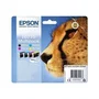 Epson Multipack T0715 Cartouches d'encre Guépard Noir, Cyan, Magenta, Jaune - C13T07154012 - 4 cartouches compatibles imprimantes Epson Stylus