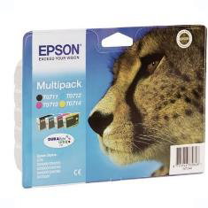 Epson Multipack T0715 DURABrite Ultra (C13T07154012) Noir, Cyan, Magenta, Jaune