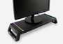 Deep Gaming Support pour Moniteur avec Hub USB 4 Ports, Éclairage RGB 10 Modes, Tiroir de Rangement et Support Smartphone, Noir