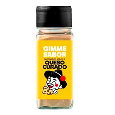GIMME Sazonador Queso Curado - Assaisonnement Végan Au Fromage Affiné, 55 g, Sans Gluten, Pour Frites, Sauces, Pâtes GIMME Sazonador Queso Curado - Assaisonnement Végan Au Fromage Affiné, 55 g, Sans Gluten, Pour Frites, Sauces, Pâtes