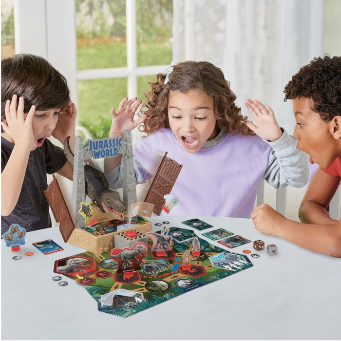 Epoch Games Jurassic World T-Rex Escape avec figurine T-Rex Epoch Games Jurassic World T-Rex Escape avec figurine T-Rex