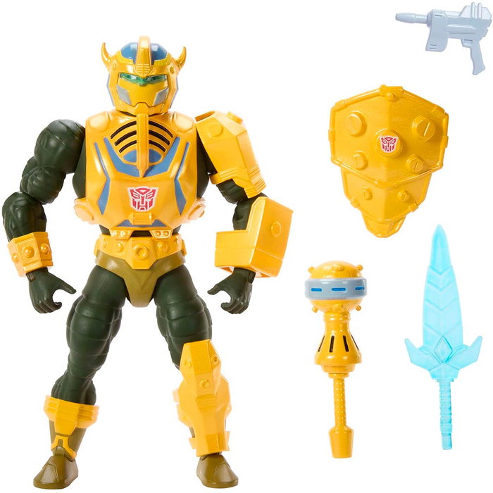 Mattel Masters of the Universe x Transformers Bumblebee Armor Man-At-Arms