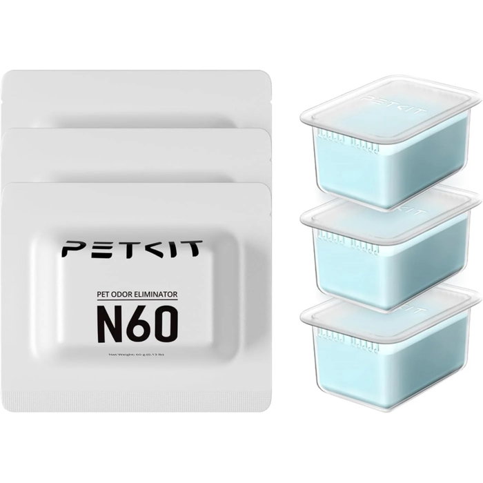 Petkit Lot de 3 désodorisants N60 pour litière automatique Petkit Lot de 3 désodorisants N60 pour litière automatique