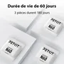PETKIT N60 - Lot de 3 désodorisants pour litière automatique - Efficace 2 mois chacun - Anti-odeurs pour animaux
