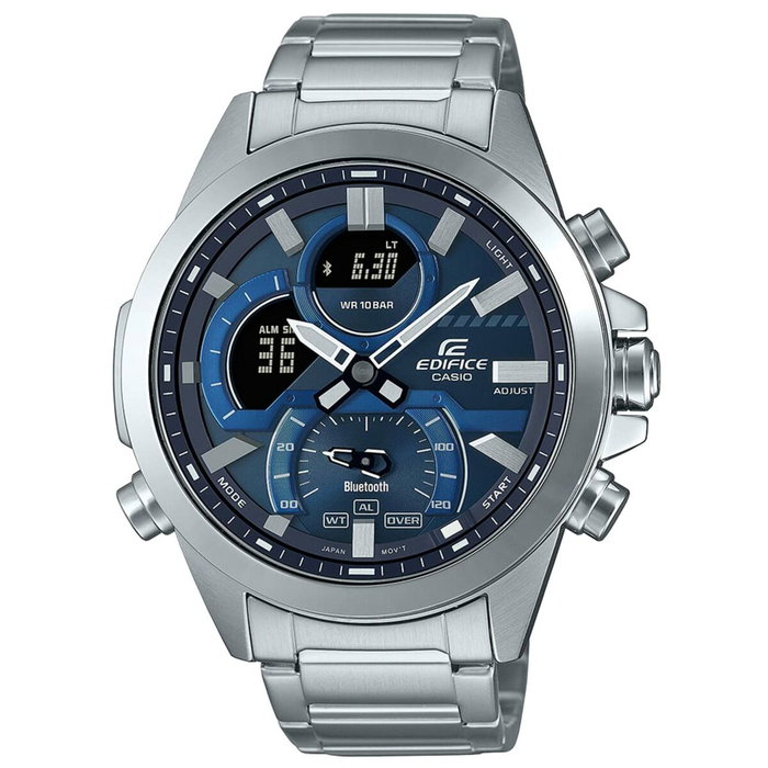 Casio Edifice ECB-30D-2AEF Bleu et Argent Casio Edifice ECB-30D-2AEF Bleu et Argent