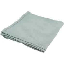 Domiva - Maxi lange en gaze de coton 100x100 cm - Imprimé Celadon - Oeko-Tex Standard 100 - Absorbant pour couverture, étole, serviette