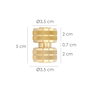 SATURNIA Manchon Réparateur en Laiton pour Tuyau 1/2 pouce