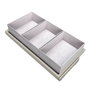 Emuca Kit de plateau avec 3 paniers et cadre coulissant soft close, Module 900mm, Gris pierre