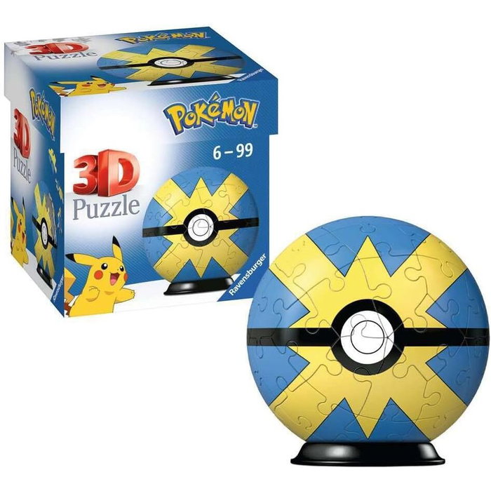 Ravensburger Puzzle 3D Pokémon Pokéballs: Rapide Ball (55 pièces)