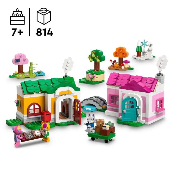 LEGO 77057 Animal Crossing Les Maisons Créatives : au Gré des Saisons - Jeu de Construction de 814 Pièces avec 3 Minifigurines - Jouet Créatif dès 7 ans