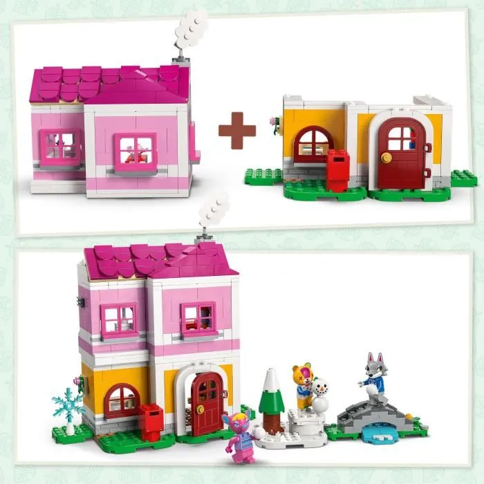 LEGO 77057 Animal Crossing Les Maisons Créatives : au Gré des Saisons - Jeu de Construction de 814 Pièces avec 3 Minifigurines - Jouet Créatif dès 7 ans