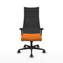 Piqueras y Crespo Chaise de Bureau Albacete XL Orange et Noir