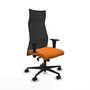 Piqueras y Crespo Chaise de Bureau Albacete XL Orange et Noir
